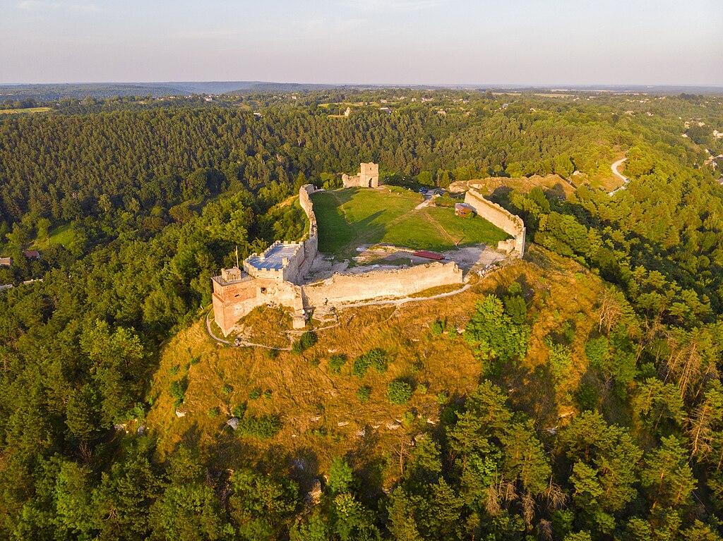 Кременецький замок, вид згори