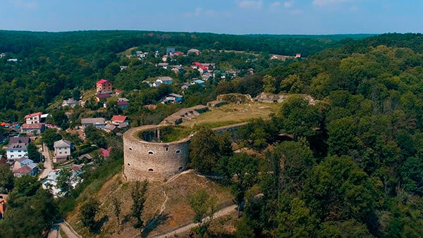 Теребовлянський замок, вид згори