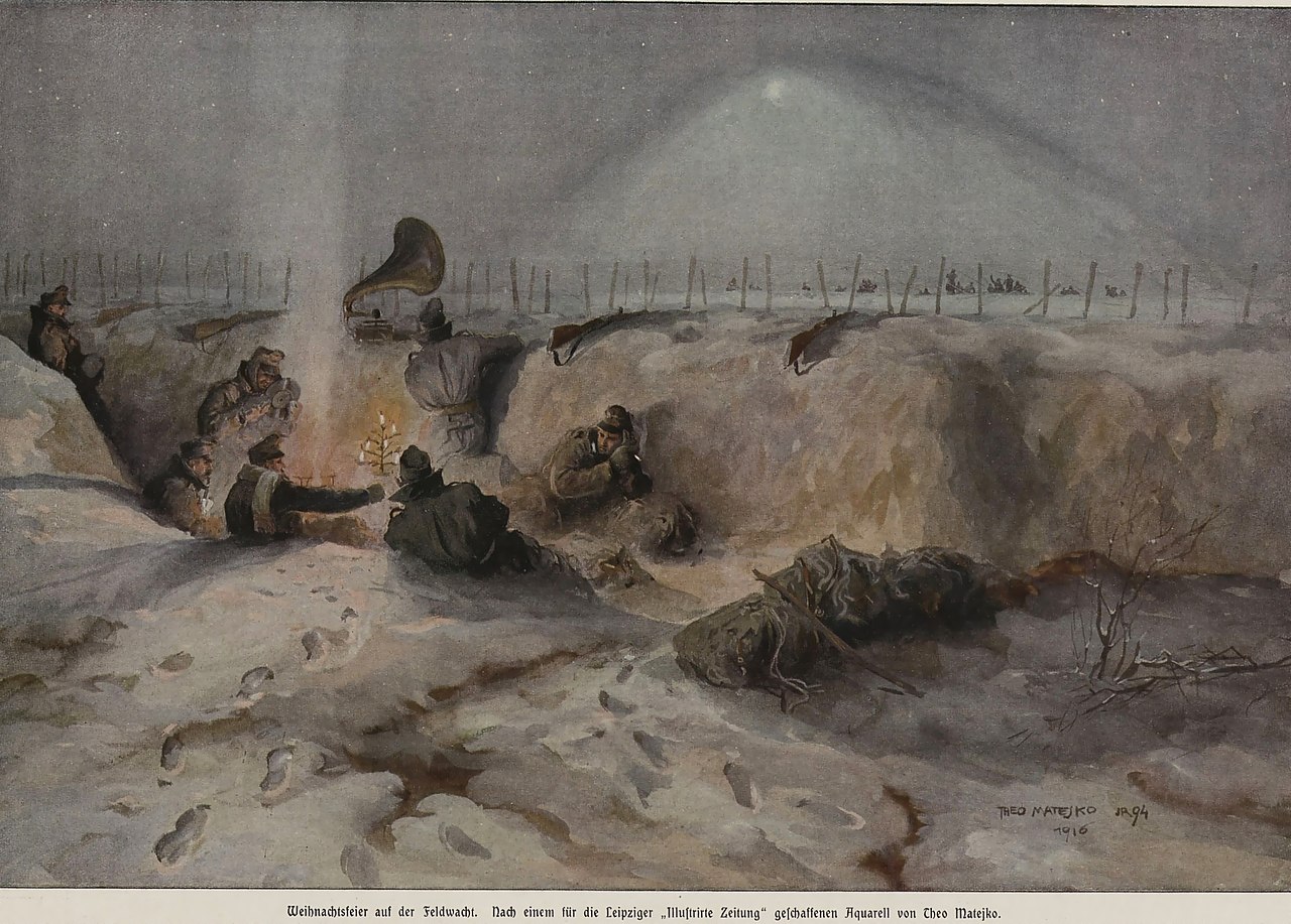 Тео Матейко «Різдво в окопі», Волинь, 1916 рік